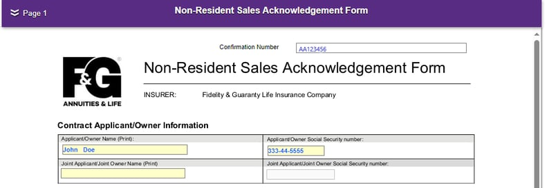 Non-Resident form appears and can potentially indicate wrong state selected