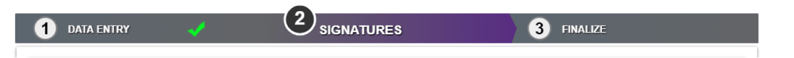 Step 2 of the top progress bar is now higlighted in purple